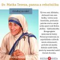 5.9. Sv. Matka Tereza, panna a rehoľníčka
