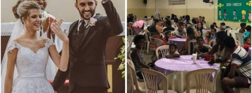 Mladomanželia namiesto svadobnej hostiny urobili hostinu pre 160 chudobných