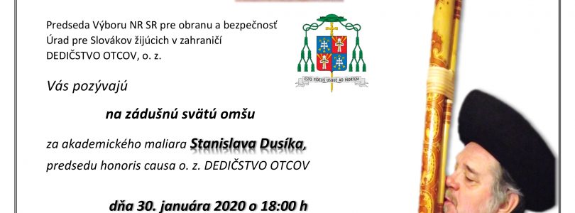 Zádušná sv. omša za Stanislava Dusíka v Katedrále sv. Šebastiána