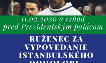 Marián Kuffa pozval na modlitbu pred prezidentský palác a požiadal, aby nemala politický charakter